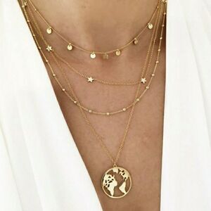 HP Trendy Map Necklace